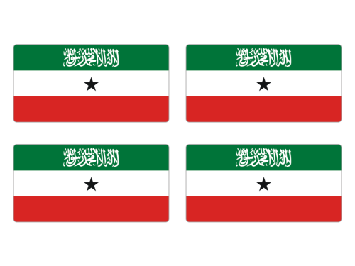 Przejdź do produktu Naklejki Flagi - Somaliland 4 szt. 5 cm