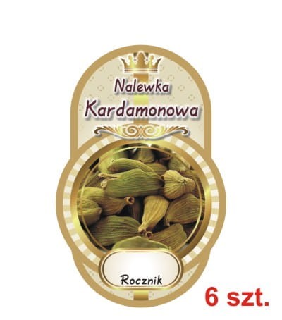 Przejdź do produktu Etykiety na Nalewki nr 446 kardamonowa 6 szt.
