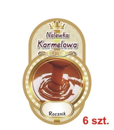 Przejdź do produktu Etykiety na Nalewki nr 447 karmelowa 6 szt.