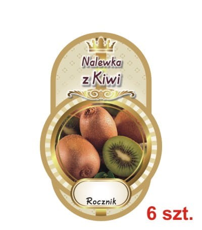 Przejdź do produktu Etykiety na Nalewki nr 450 z kiwi 6 szt.