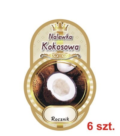 Przejdź do produktu Etykiety na Nalewki nr 452 kokosowa 6 szt.