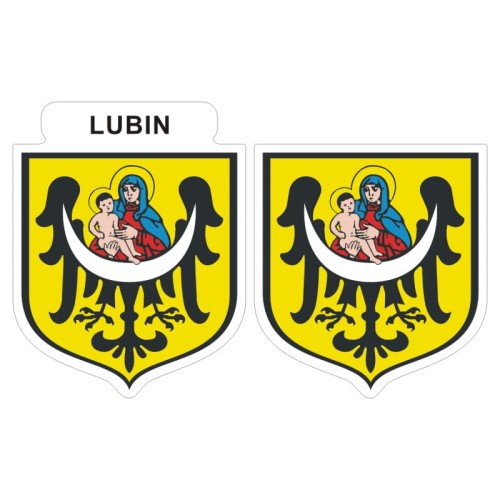 Przejdź do produktu Naklejki Herb - Lubin 6 i 7 cm