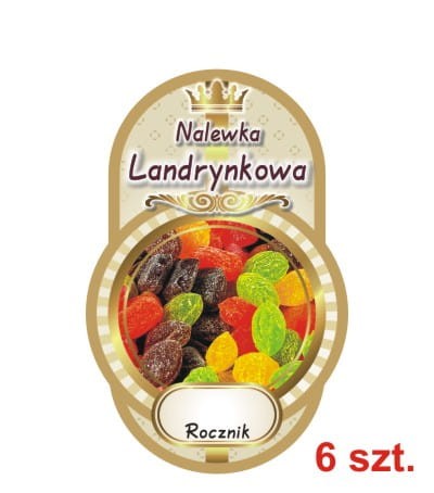 Przejdź do produktu Etykiety na Nalewki nr 456 landrynkowa 6 szt.