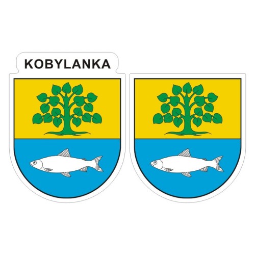 Przejdź do produktu Naklejki Herb - Kobylanka - Gmina 6 i 7 cm