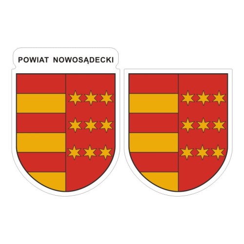 Przejdź do produktu Naklejki Herb - Powiat Nowosądecki 6 i 7 cm