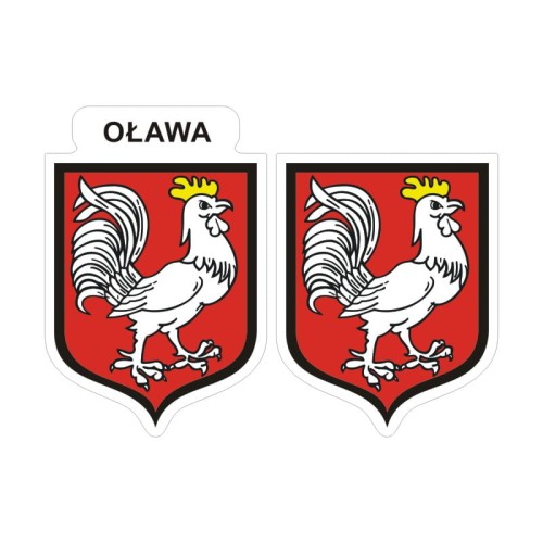 Przejdź do produktu Naklejki Herb - Oława 6 i 7 cm
