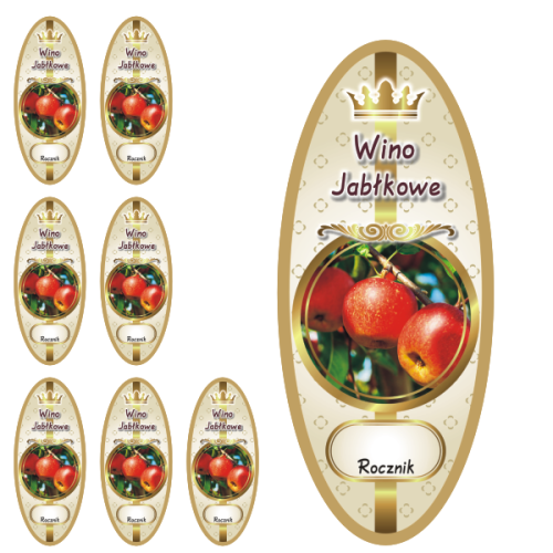 Przejdź do produktu Etykiety na Wino nr 976 Jabłkowe 8 szt.