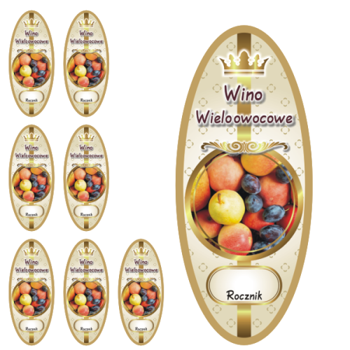 Przejdź do produktu Etykiety na Wino nr 983 Wieloowocowe 8 szt.