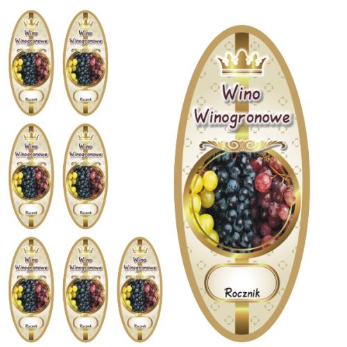 Przejdź do produktu Etykiety na Wino nr 984 Winogronowe 8 szt.