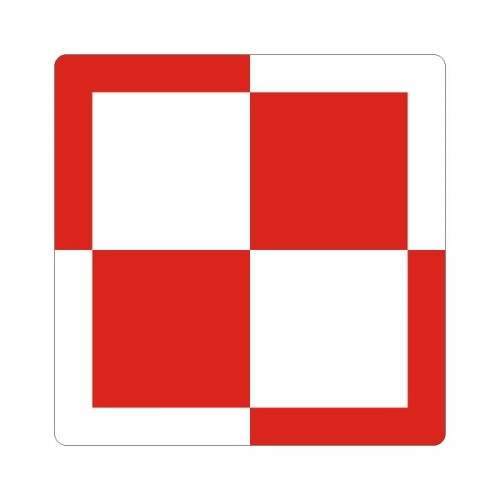 Przejdź do produktu Naklejki Szachownica Lotnicza Polska 12 cm