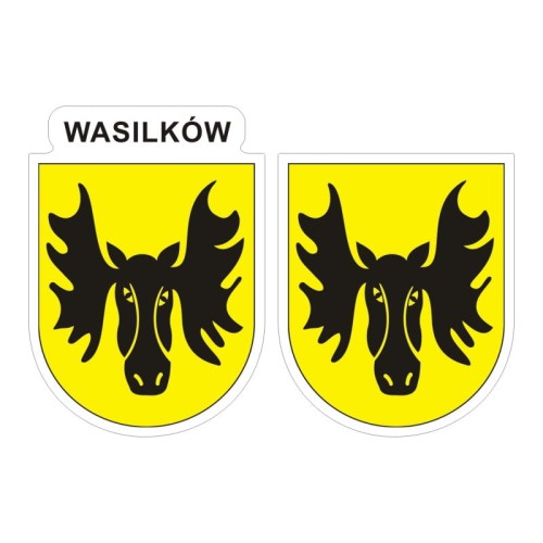 Przejdź do produktu Naklejki Herb - Wasilków 6 i 7 cm