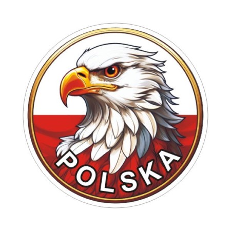 Polska 8 cm okrągłe orzeł z napisem Polska 1.jpg