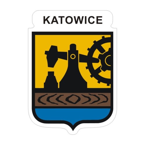 Przejdź do produktu Naklejka Herb 12 cm - Katowice