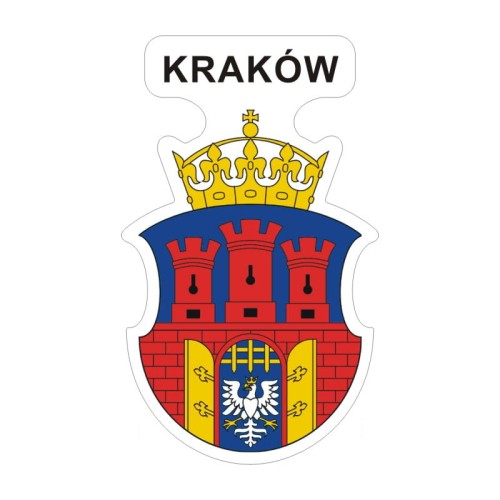Przejdź do produktu Naklejka Herb 12 cm - Kraków