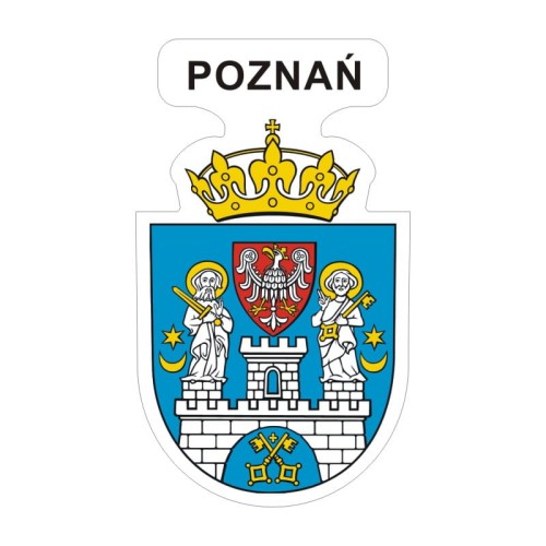 Przejdź do produktu Naklejka Herb 12 cm - Poznań