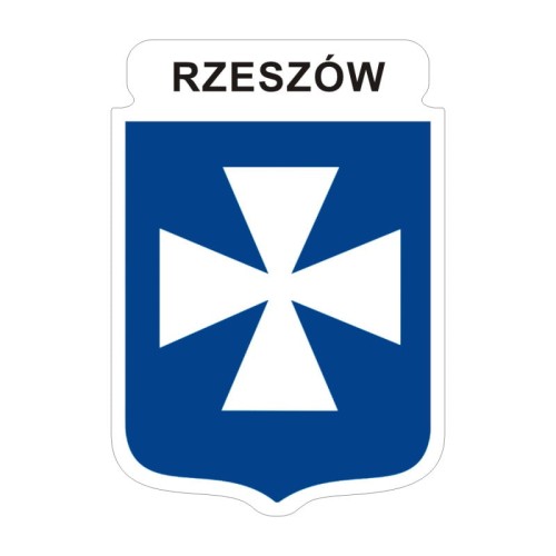 Przejdź do produktu Naklejka Herb 12 cm - Rzeszów