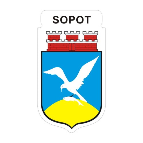 Przejdź do produktu Naklejka Herb 12 cm - Sopot