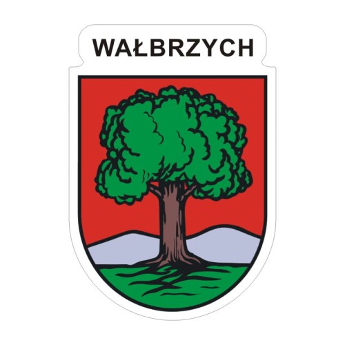 Przejdź do produktu Naklejka Herb 12 cm - Wałbrzych