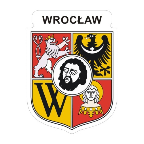 Przejdź do produktu Naklejka Herb 12 cm - Wrocław