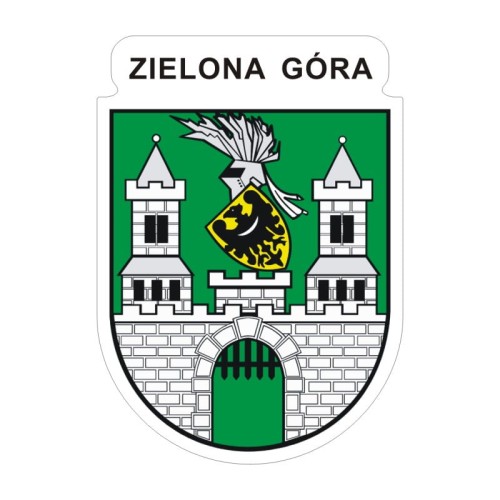 Przejdź do produktu Naklejka Herb 12 cm - Zielona Góra