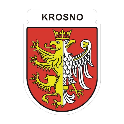 Przejdź do produktu Naklejka Herb 12 cm - Krosno