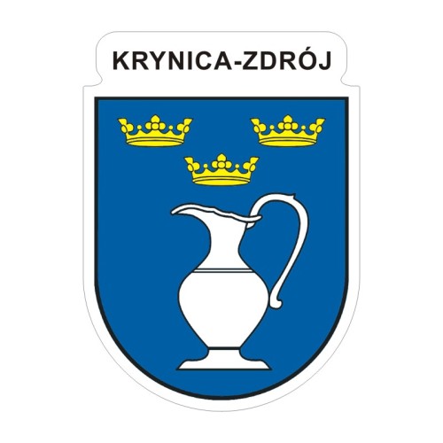 Przejdź do produktu Naklejka Herb 12 cm - Krynica Zdrój