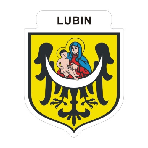 Przejdź do produktu Naklejka Herb 12 cm - Lubin