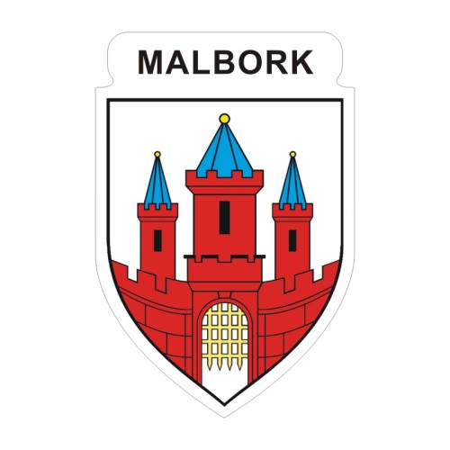 Przejdź do produktu Naklejka Herb 12 cm - Malbork