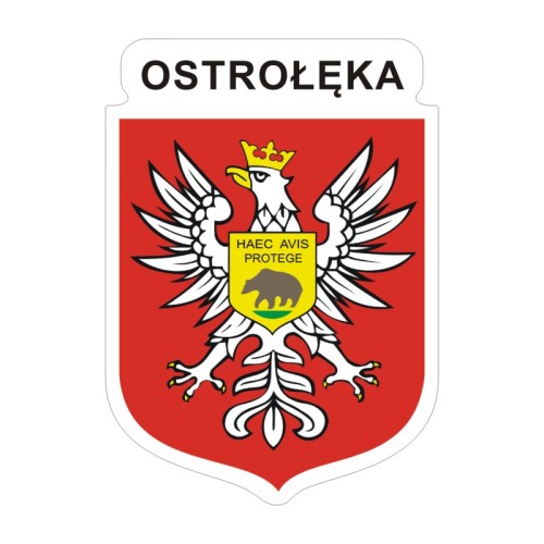 Przejdź do produktu Naklejka Herb 12 cm - Ostrołęka