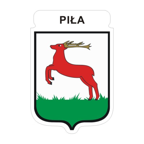 Przejdź do produktu Naklejka Herb 12 cm - Piła