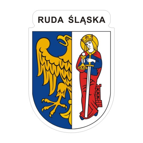 Przejdź do produktu Naklejka Herb 12 cm - Ruda Śląska
