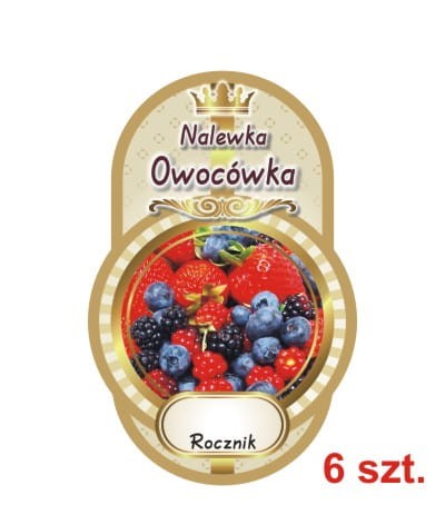 Przejdź do produktu Etykiety na Nalewki nr 474 owocówka 6 szt.