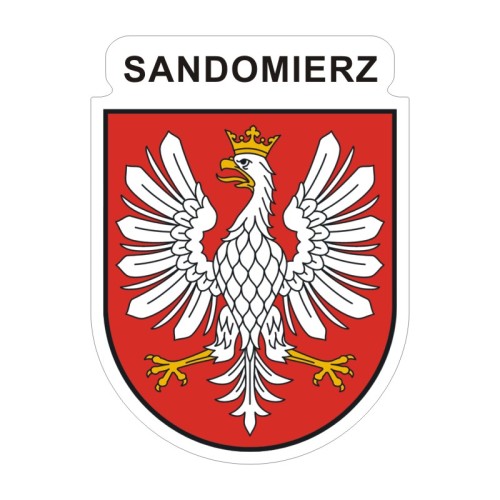 Przejdź do produktu Naklejka Herb 12 cm - Sandomierz