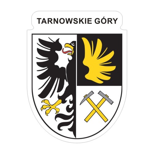 Przejdź do produktu Naklejka Herb 12 cm - Tarnowskie Góry