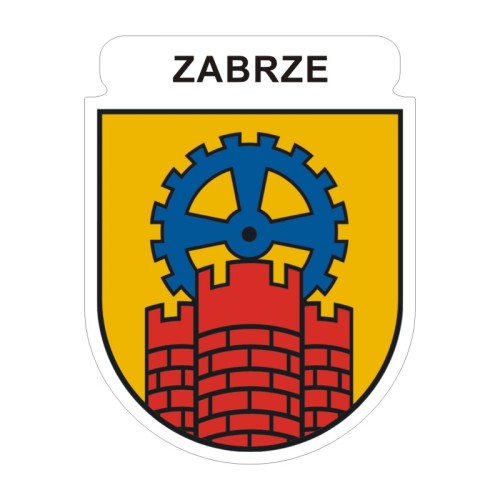Przejdź do produktu Naklejka Herb 12 cm - Zabrze