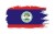Stylowa naklejka wodoodporna w stylu Ghost szerokości 13 cm z flagą Belize. Flaga państwa Belize otoczona jest białą obwódką.