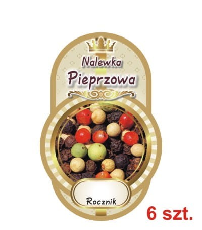 Przejdź do produktu Etykiety na Nalewki nr 476 pieprzowa 6 szt.