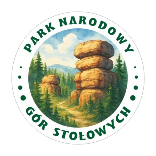 Przejdź do produktu Naklejka Park Narodowy Gór Stołowych - 8 cm