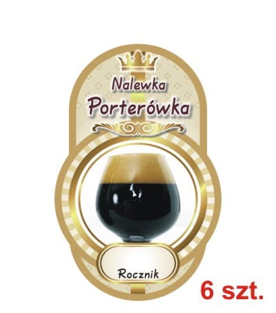 Przejdź do produktu Etykiety na Nalewki nr 481 porterówka 6 szt.