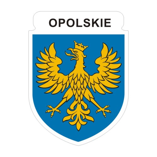 Przejdź do produktu Naklejka Herb 12 cm - Opolskie