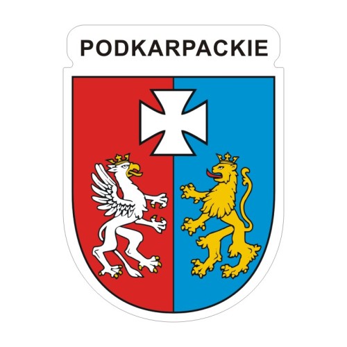Przejdź do produktu Naklejka Herb 12 cm - Podkarpackie