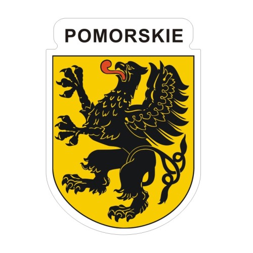 Przejdź do produktu Naklejka Herb 12 cm - Pomorskie