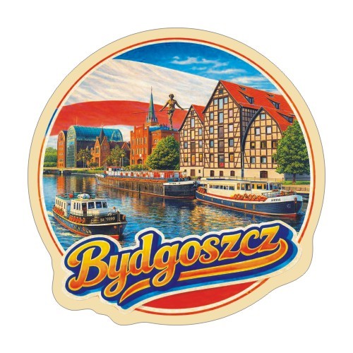 Przejdź do produktu Naklejka 8 cm okrągła Bydgoszcz