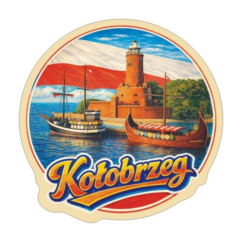 Przejdź do produktu Naklejka 8 cm okrągła Kołobrzeg