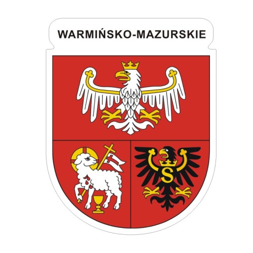 Przejdź do produktu Naklejka Herb 12 cm - Warmińsko-mazurskie