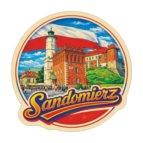 Przejdź do produktu Naklejka 8 cm okrągła Sandomierz