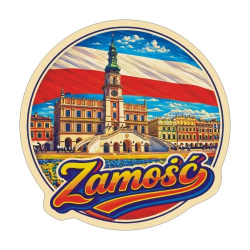 Przejdź do produktu Naklejka 8 cm okrągła Zamość