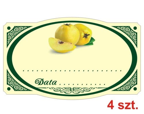 Przejdź do produktu Etykiety na Przetwory nr 16 pigwa 4 szt.