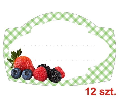 Przejdź do produktu Etykiety na Przetwory nr 106 owoce 12 szt.